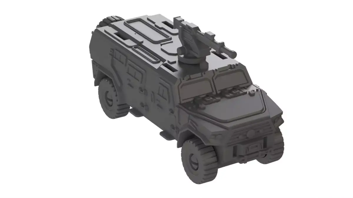 Lego Military Truck Low-poly 3D model