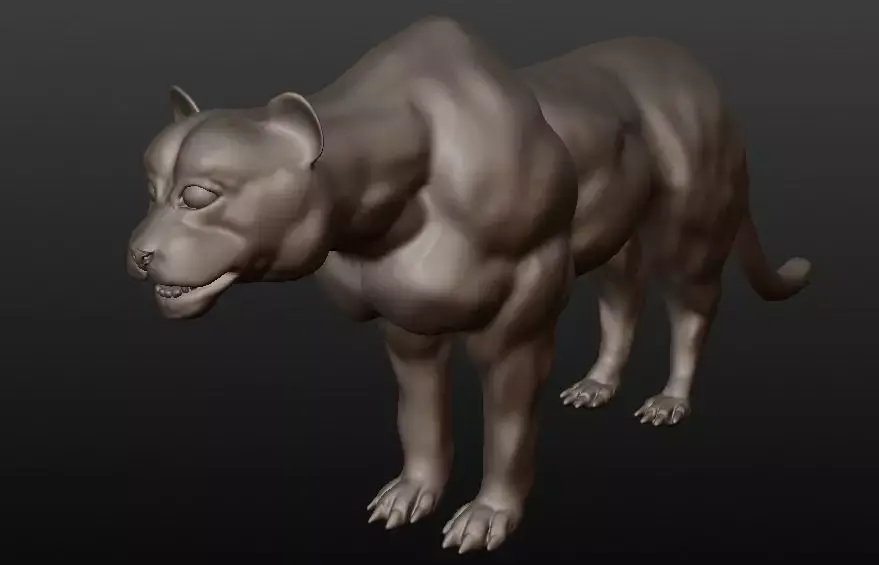 black panther 3D model