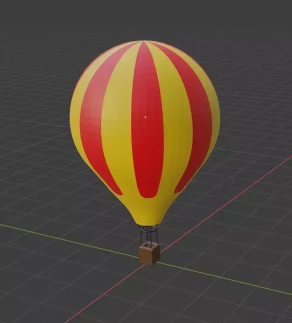 air balloon 3D model