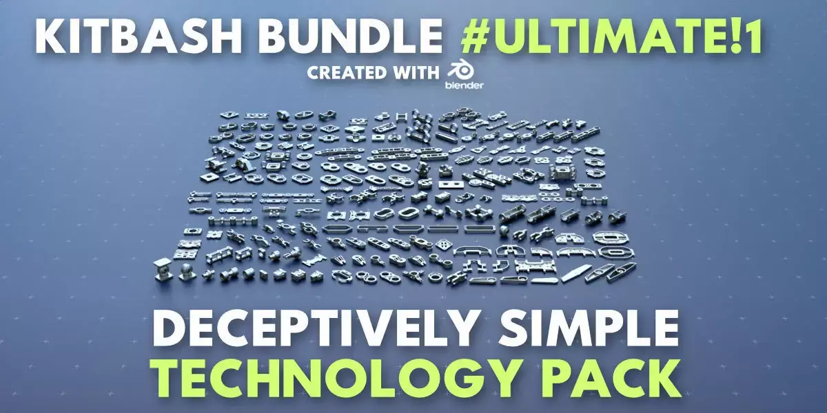 Simple Kitbash Bundle Ultimate Pack 2 3D model