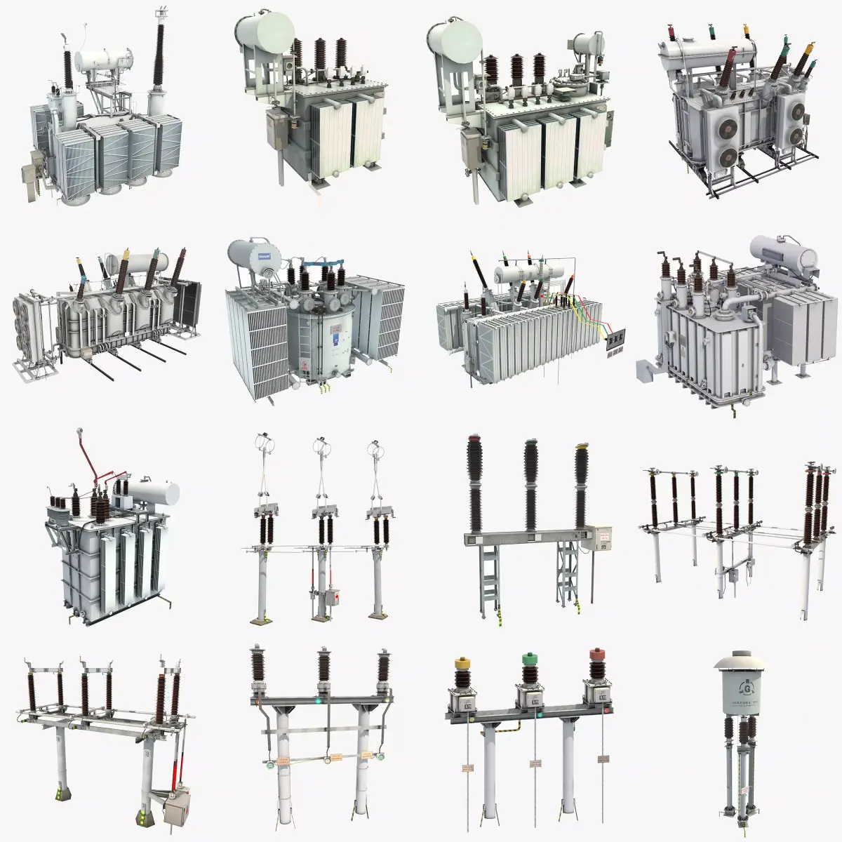  Collection of Electrial Equipment 3D model