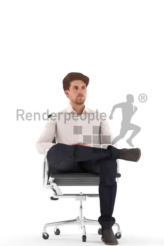 Michael Animated 002 Sitting