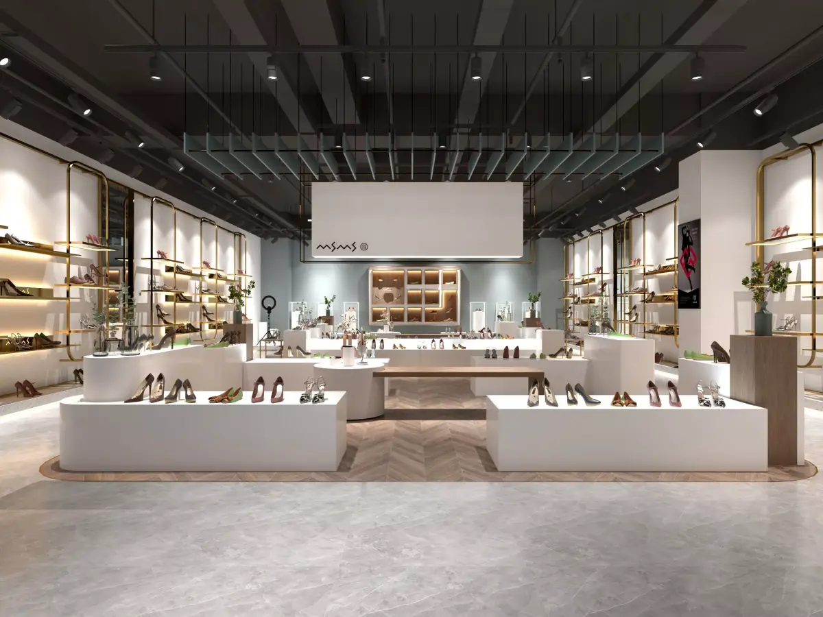 shoe store Low-poly 3D model