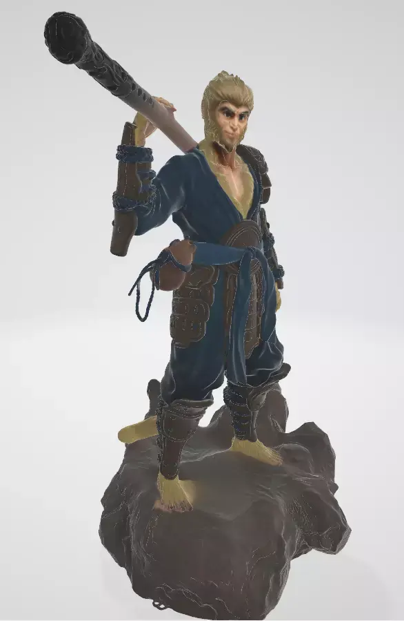 Black Myth Wukong - Sun Wukong Statute ready to print 3D print model