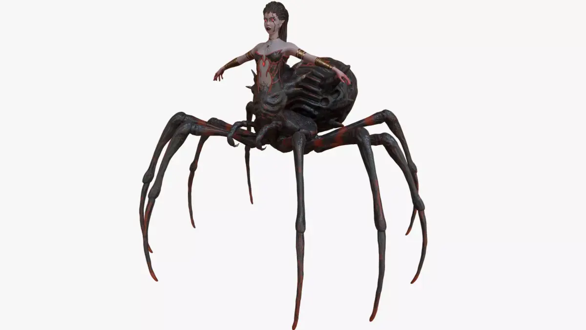 Spider Queen Low-poly 3D model purchase
