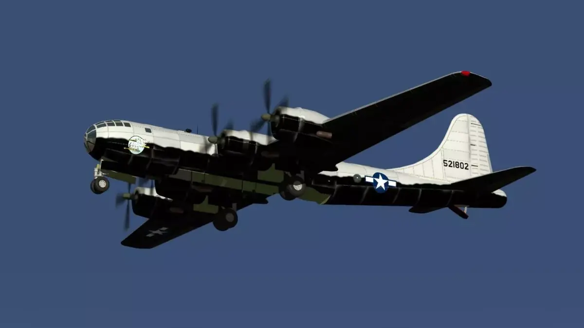 NACA B-29 X plane mother ship 3D model