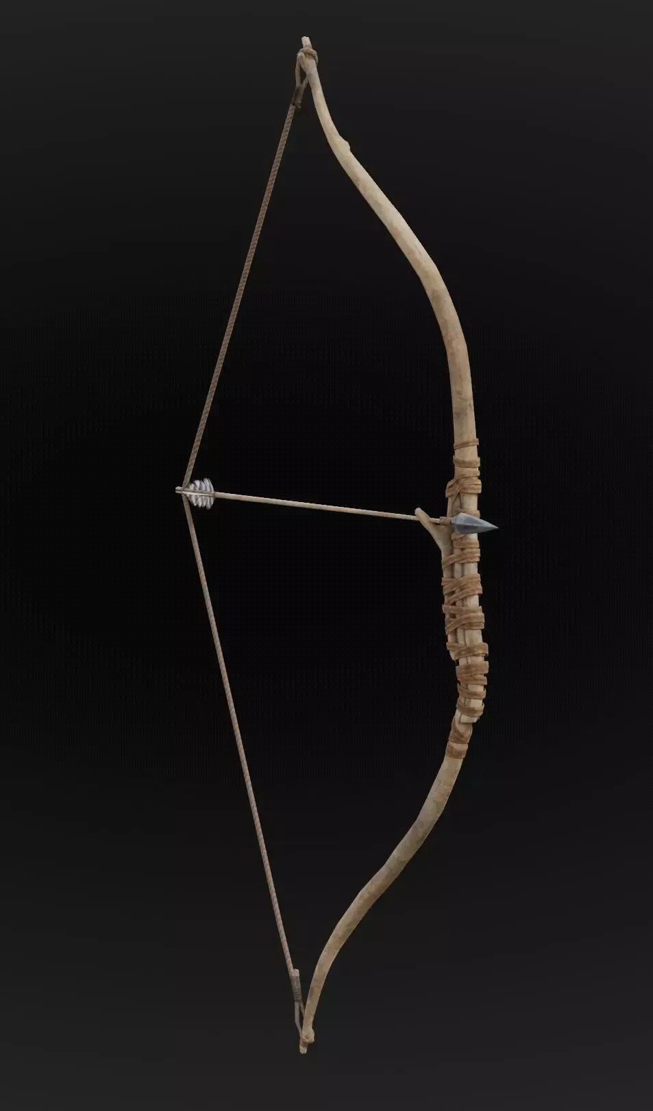 forest hunter bow  Low-poly 3D model