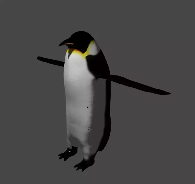 Emperor penguin Low-poly 3D model purchase