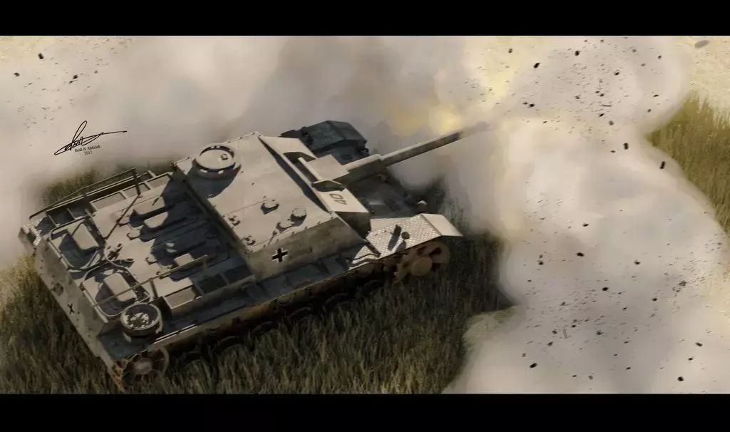 Sturmgeschutz StuG III Ausf F German Anti Tank SPG 3D model