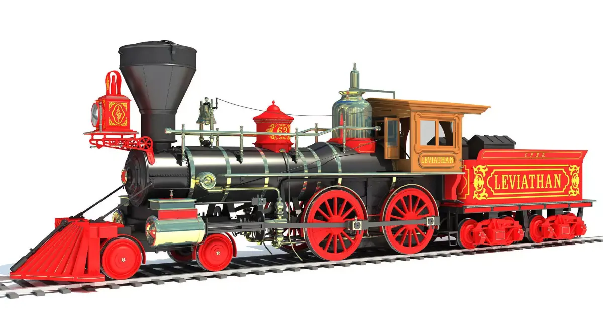 Steam Locomotive 3D model buy