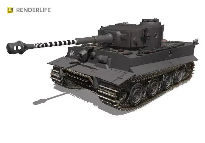 German Tiger Tank 3D model
