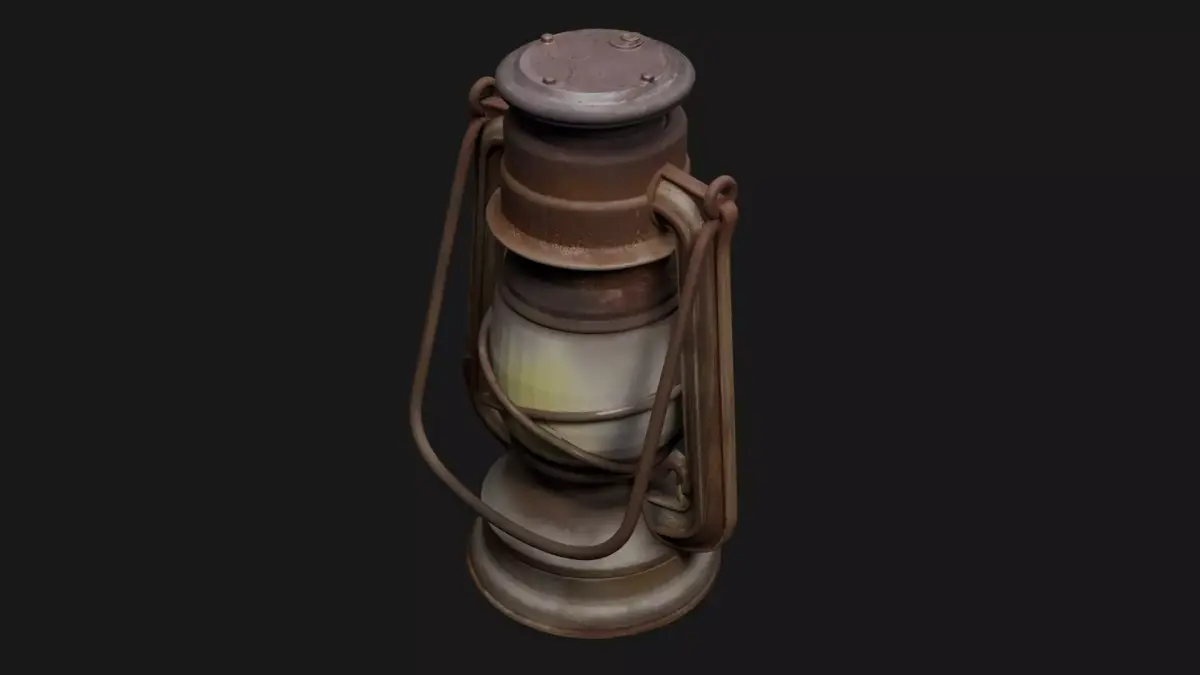 Antique Lamp  3D model