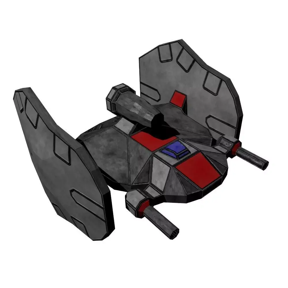 Spaceship fighter Free low-poly 3D model purchase