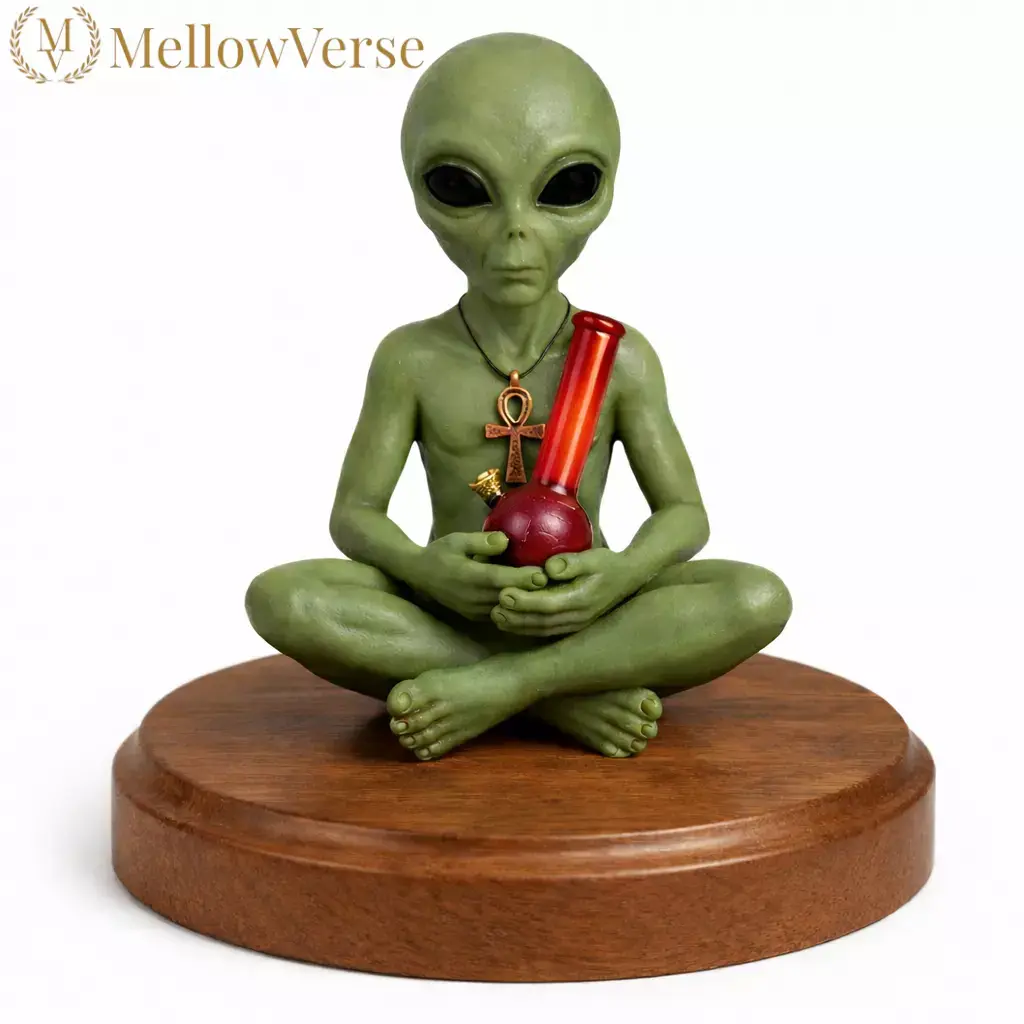 Alien Herb Grinder - 2-Part Magnetic Grinder STL - MellowVerse 3D print model