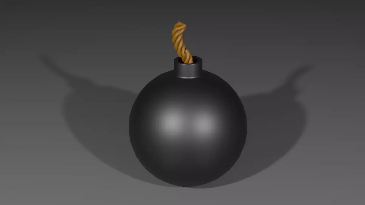 Bomb 3D model 3D model purchase