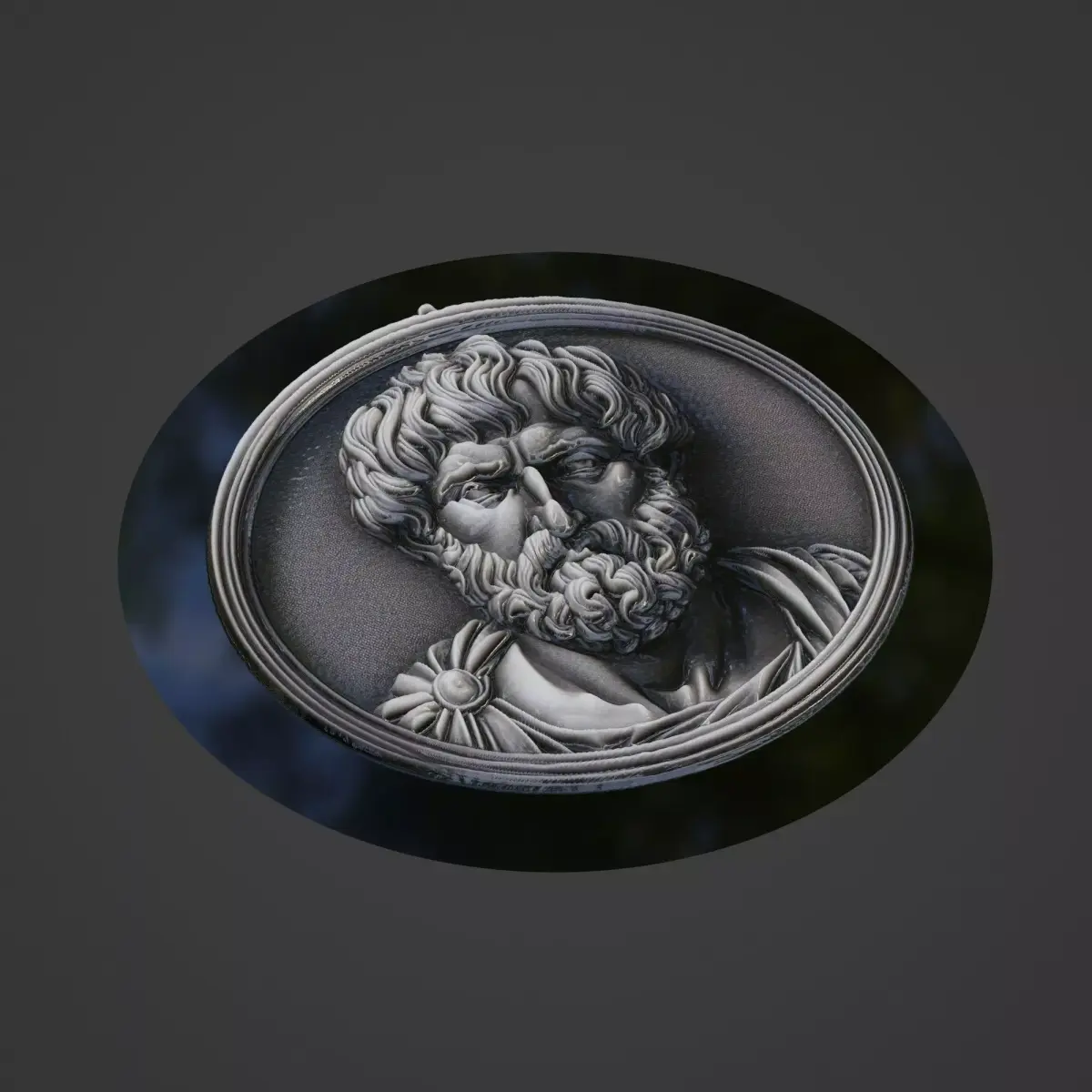 Aristotle Medallion 3D print model purchase