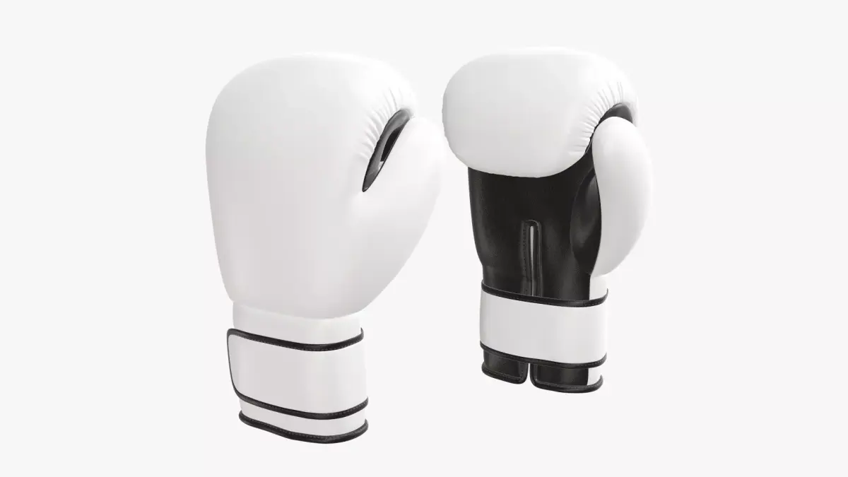 Boxing gloves leather 3D model