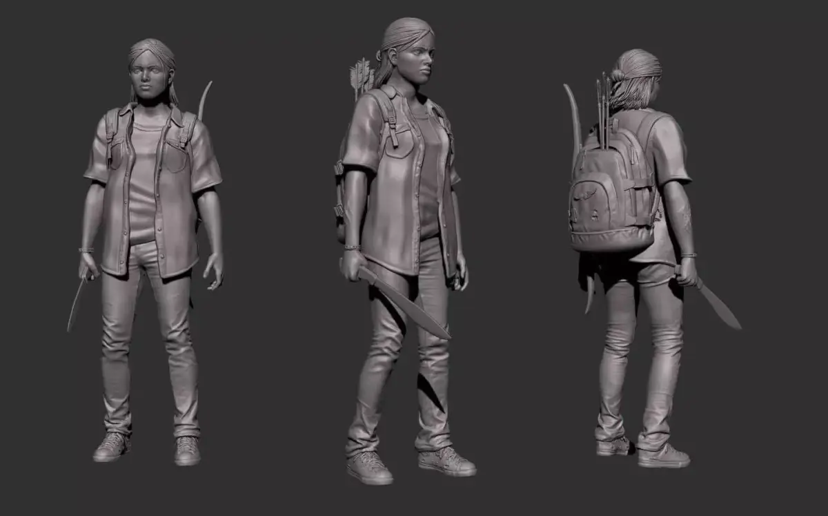 Ellie  The Last of Us Part 2 3D print model