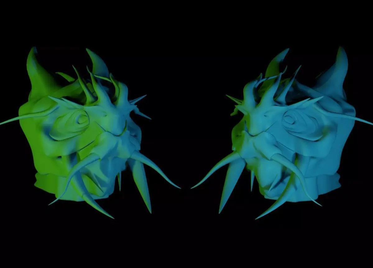 Dragon Head 3D model 2