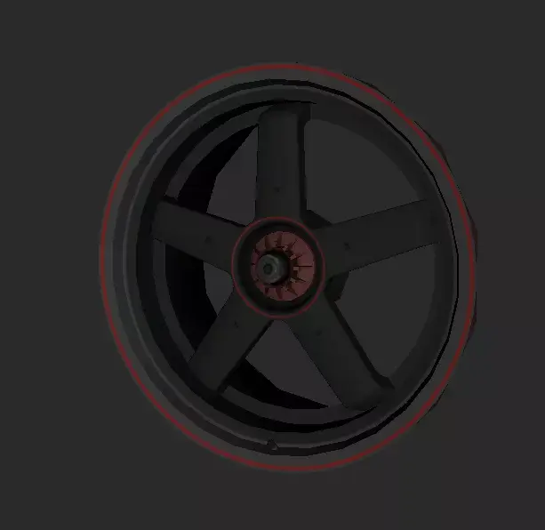 Car rim Free low-poly 3D model buy