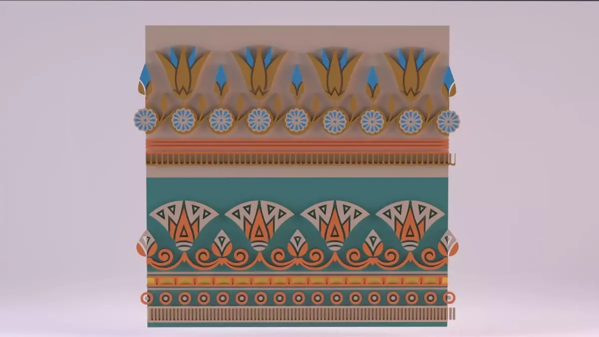 Egyptian Symbols - 051 Low-poly 3D model