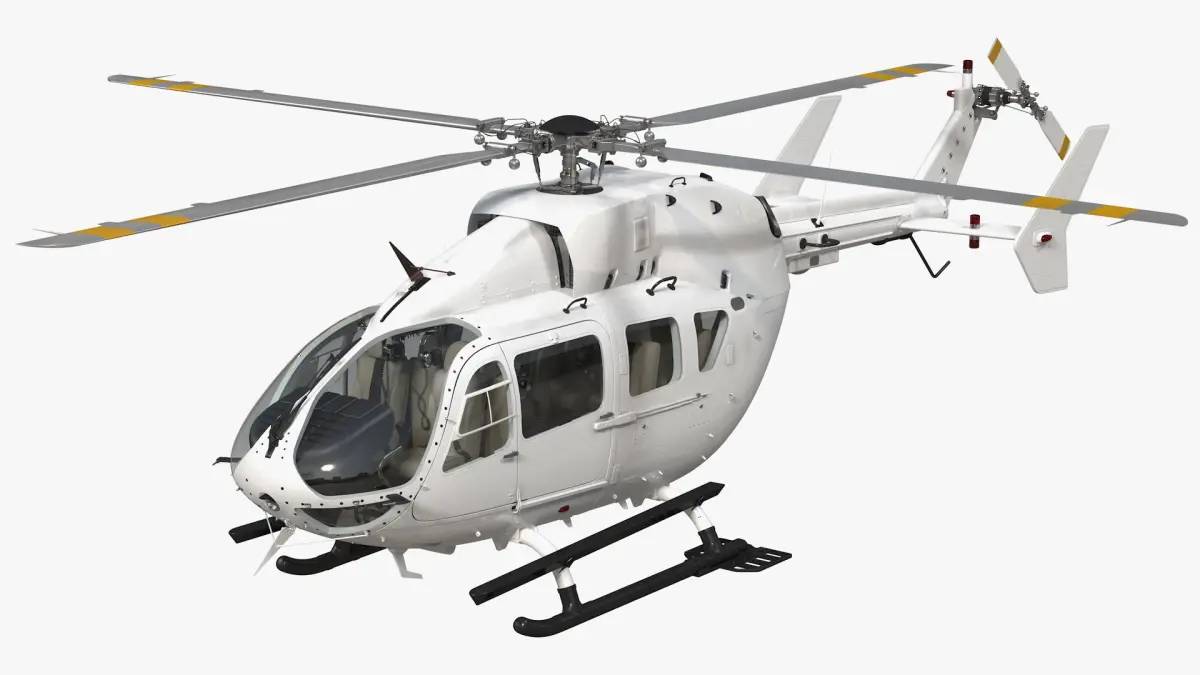 Twin Engine Light Utility Helicopter 3D model