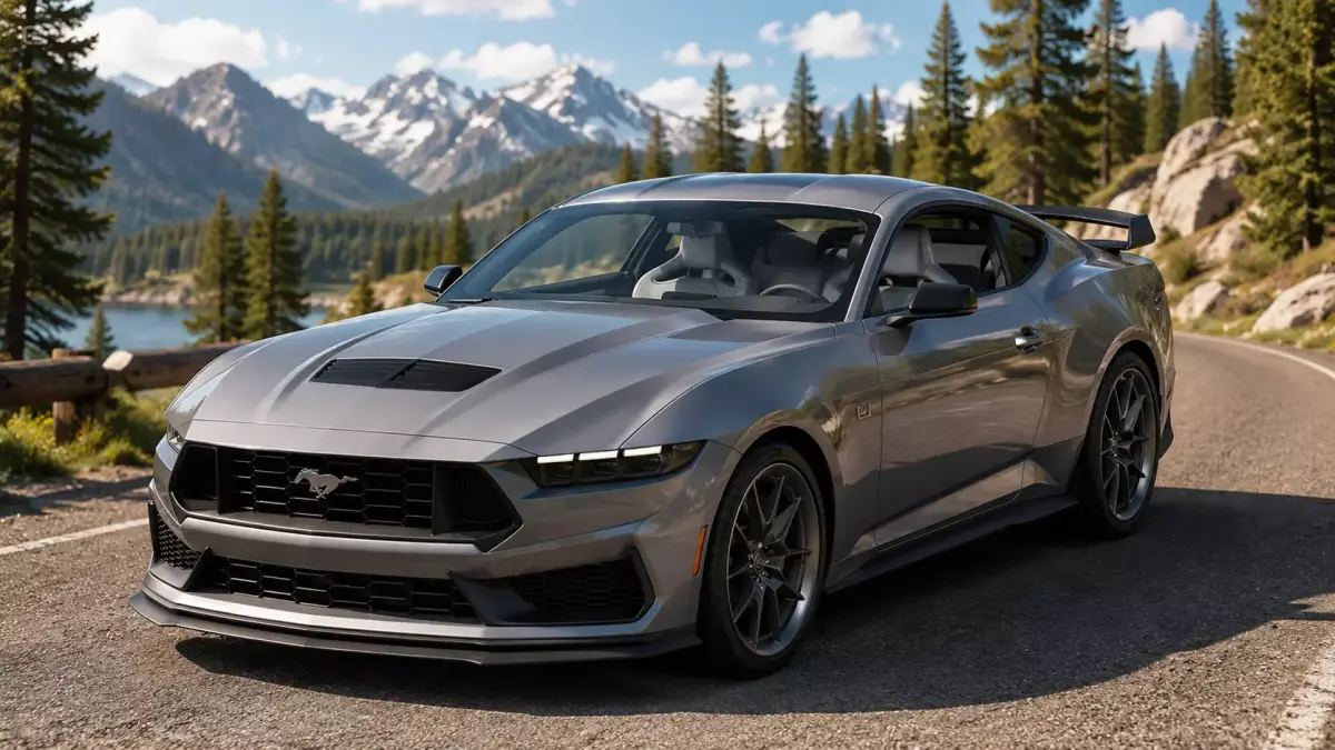 Mustang  dark hoarse  Low-poly 3D model