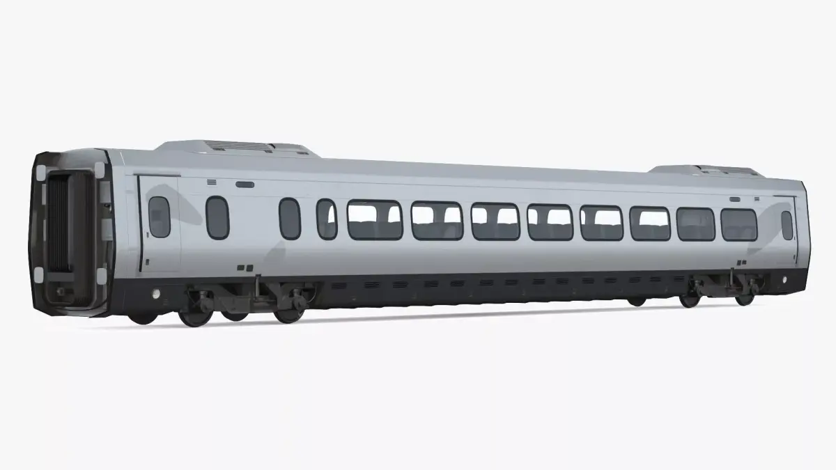 Express Business Class Passenger Coach 3D model