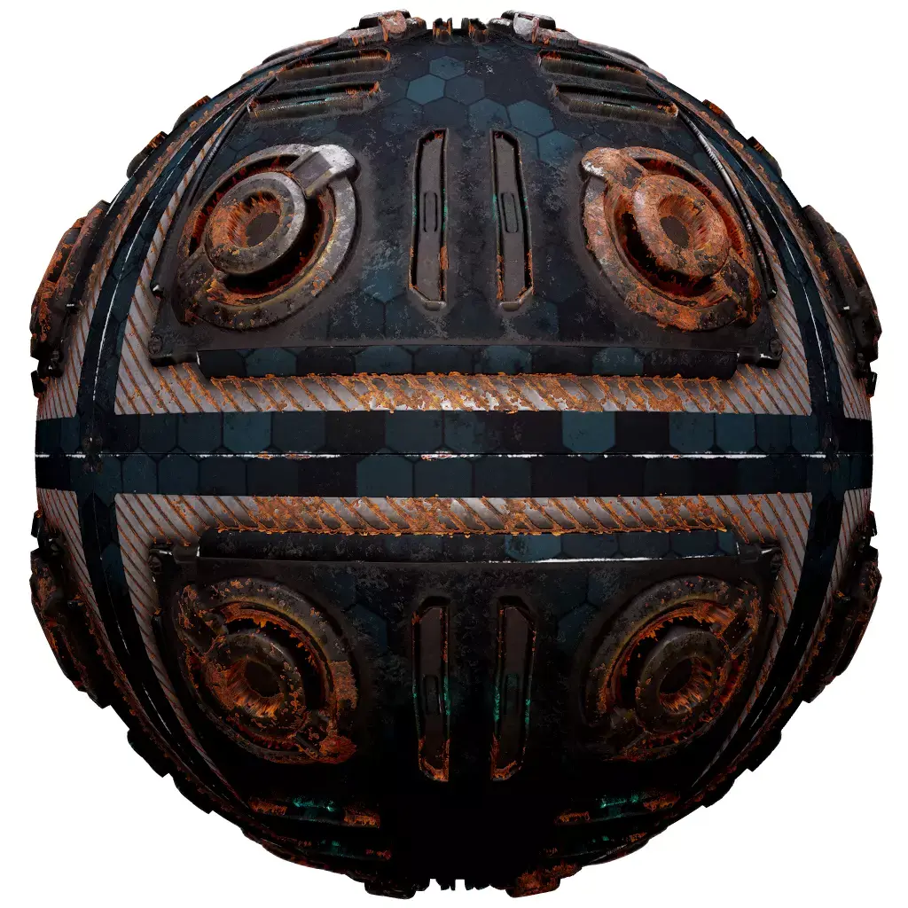 PBR Seamless Sci-Fi Texture 29 Low-poly 3D model