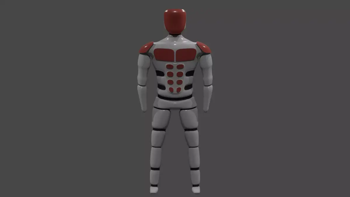 Futuristic Humanoid 3D model