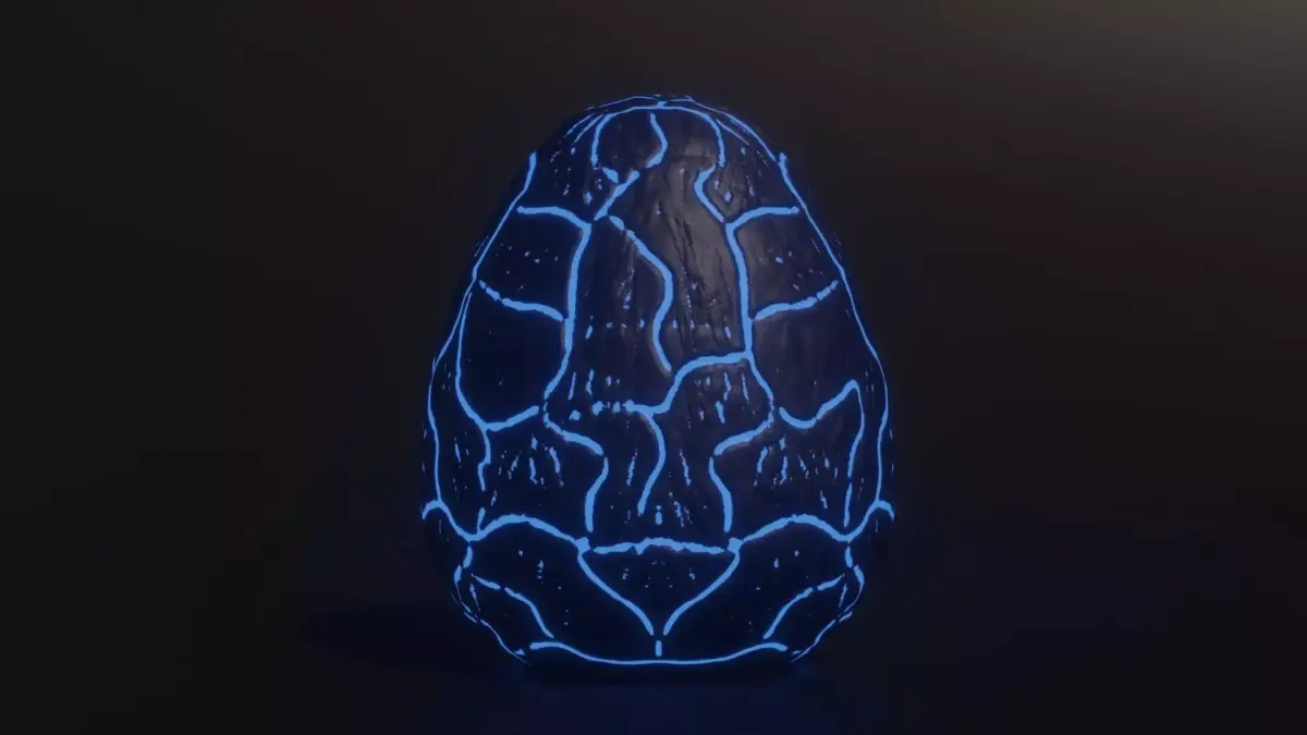 Dragon Egg Low-poly 3D model