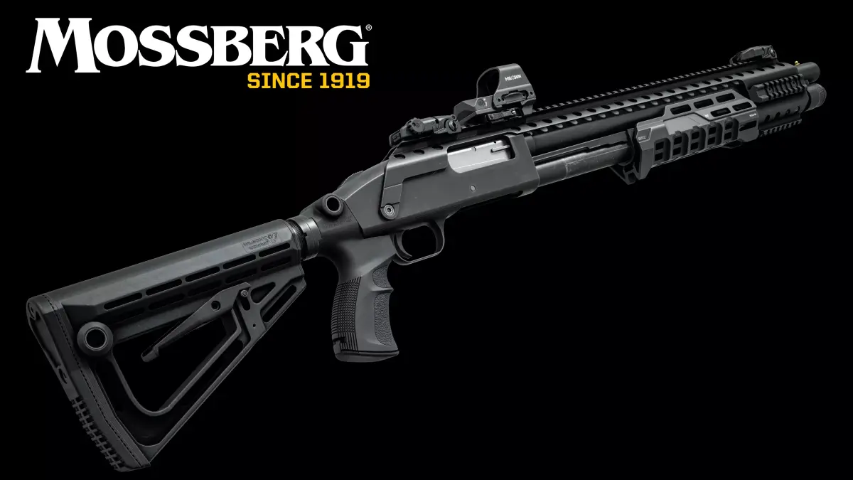 Shotgun Mossberg - Model and Textures Low-poly 3D model Free low-poly 3D model