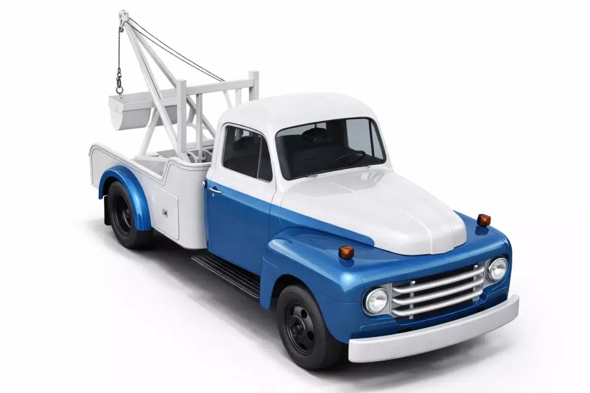 Generic Early Vintage Tow Pickup Truck Classic Recovery Vehcl 01 3D model