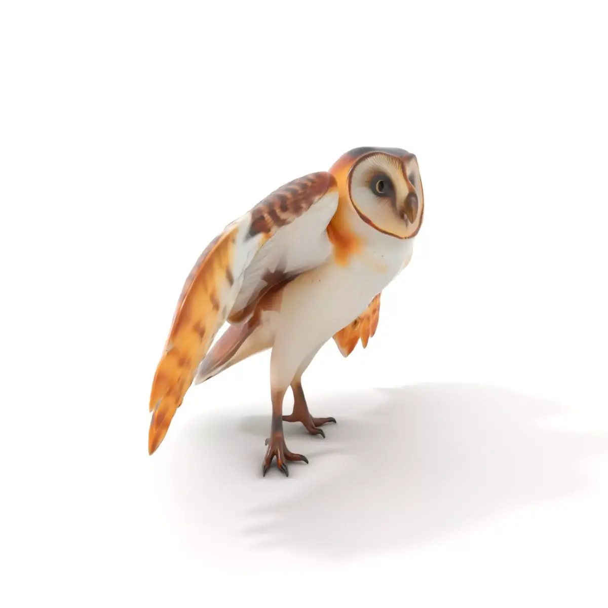 Elegant Owl model pack Low-poly 3D model