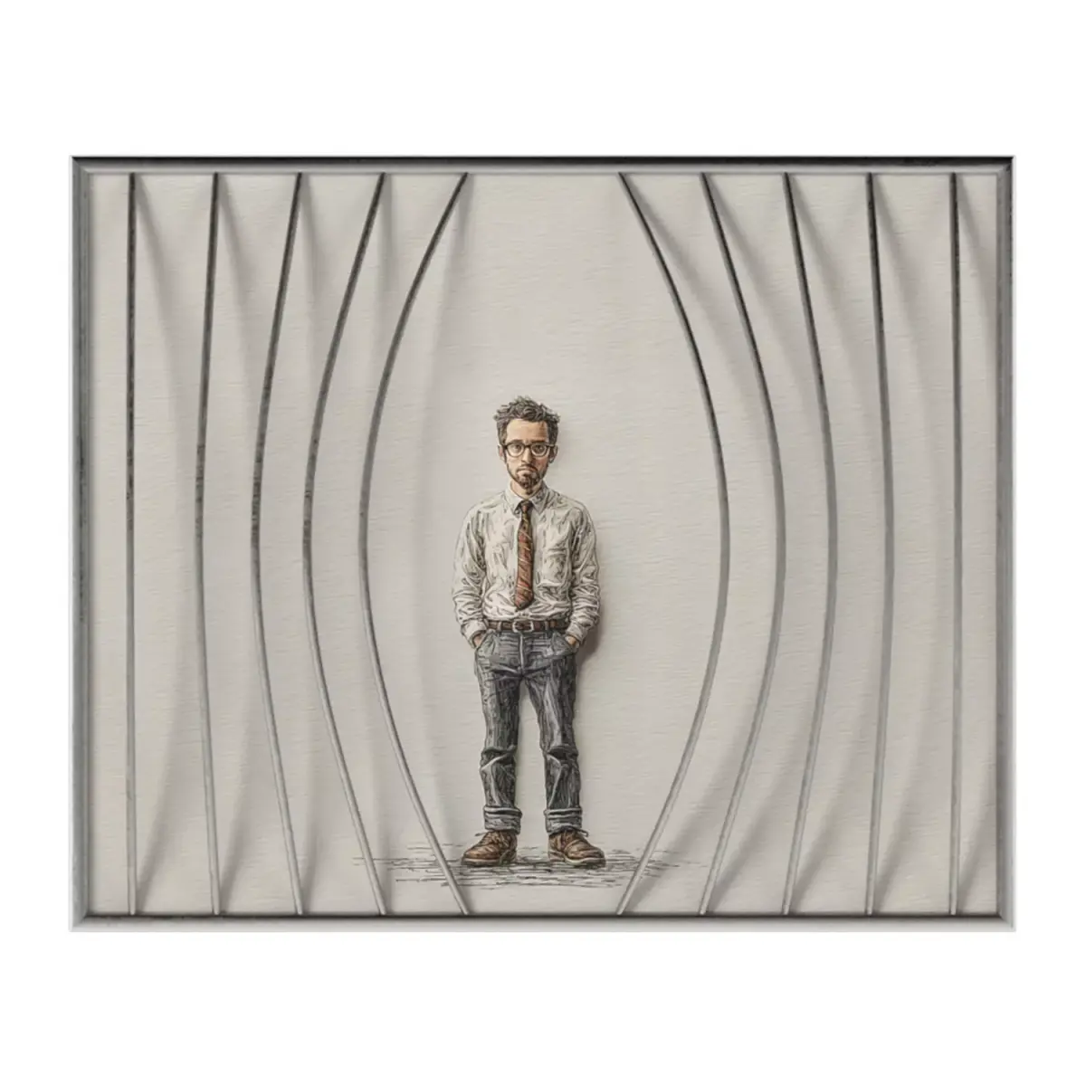 Illustrated wall art frame - Part 5 3D model
