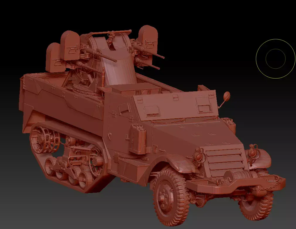 Multiple Gun Motor Carriage M16 3D model