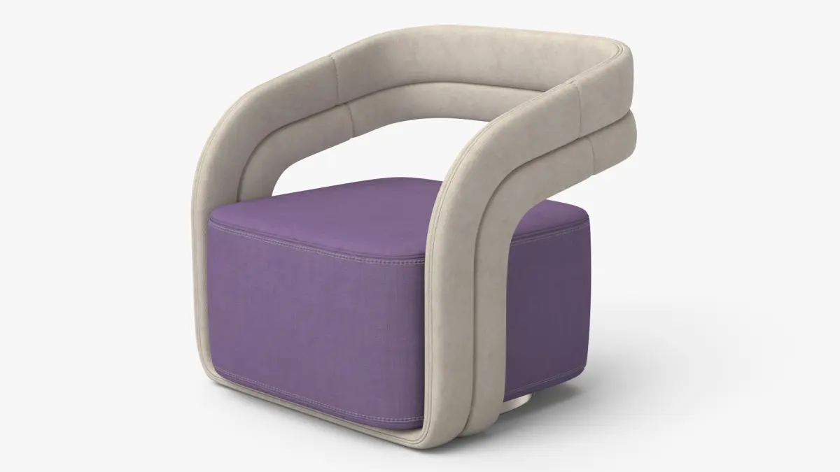 armchair 3D model 7