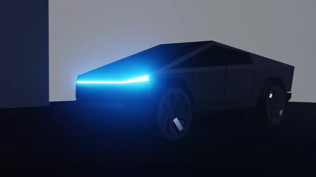 Tesla Cybertruck Low-poly 3D model buy