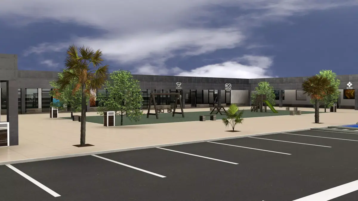 Commercial mall 3D model