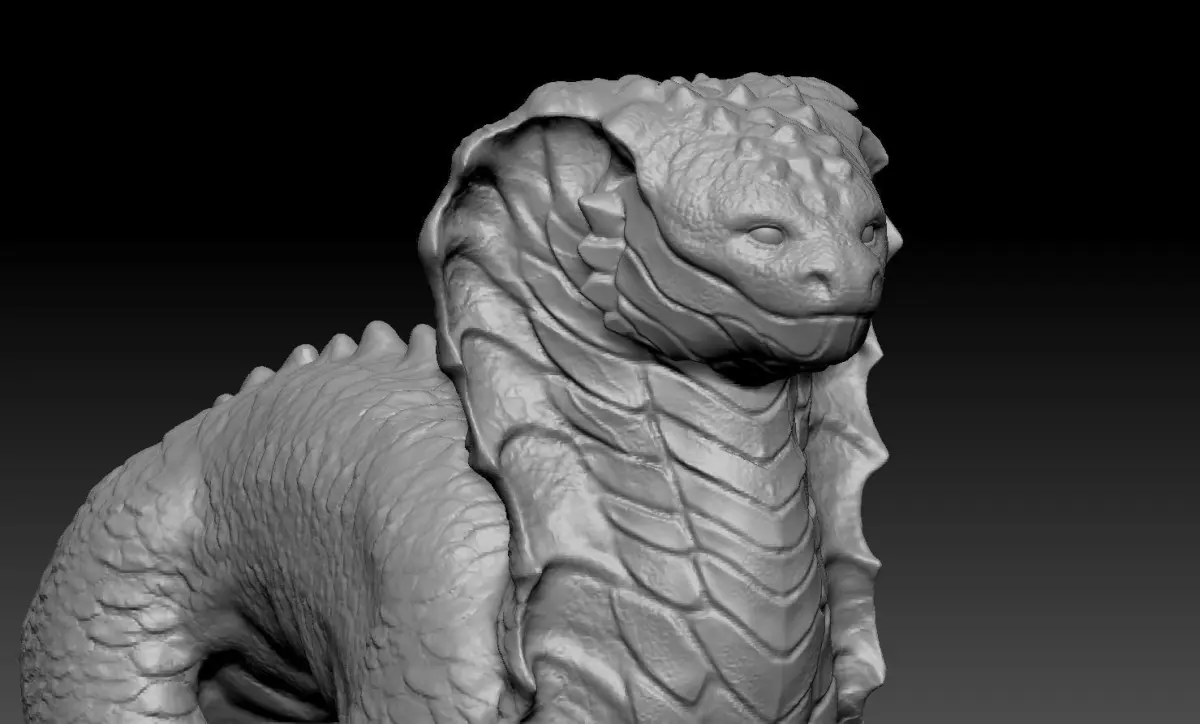 High detailed dragon 3D model
