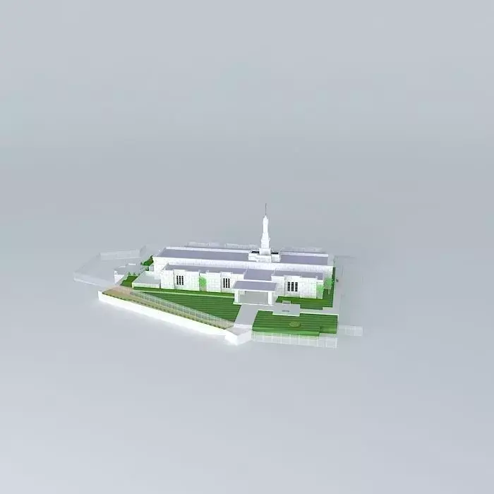 LDS. Temple Columbus, Ohio. Templo Mormon. 60th operating tem... Free 3D model
