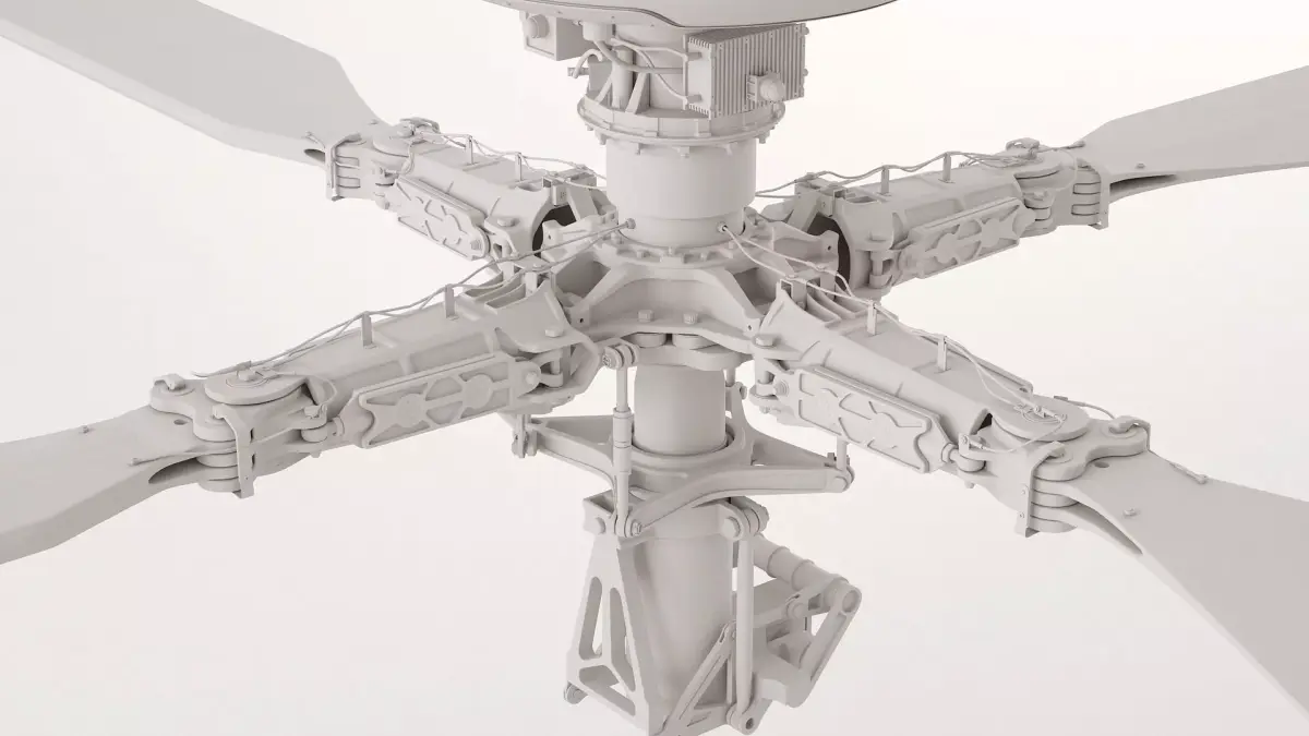 Apache Helicopter Rotor 3D model