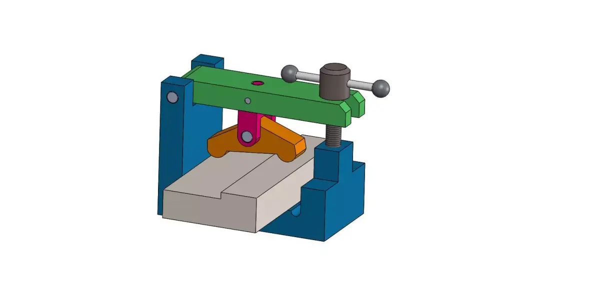 Vice - Dispositif de blocage par palonnier 3D model
