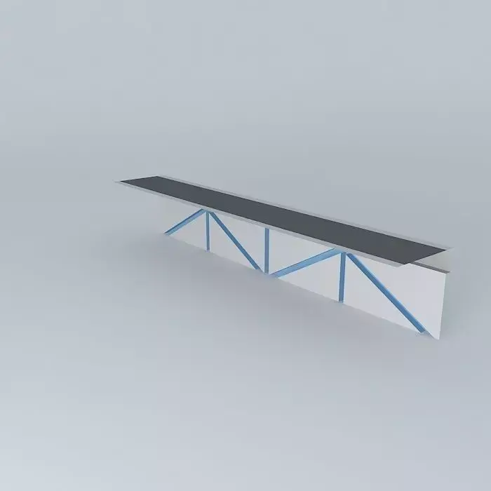 tyr bench with stripes Free 3D model