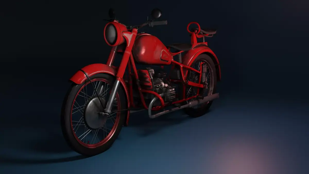 Motorcycle Ural K750  3D model