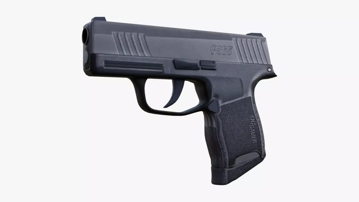 Sig Sauer P365 Game Ready UPDATED Low-poly 3D model
