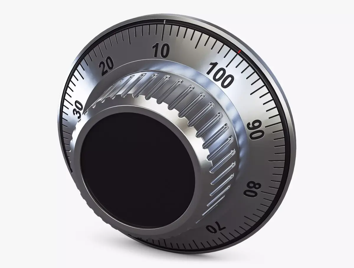 Rotation Mechanical Code Disk Lock v 1 3D model