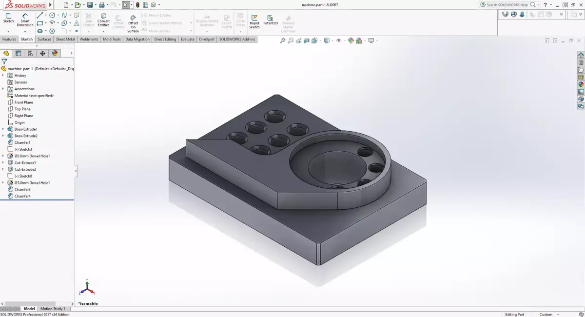 Machine part 3D model
