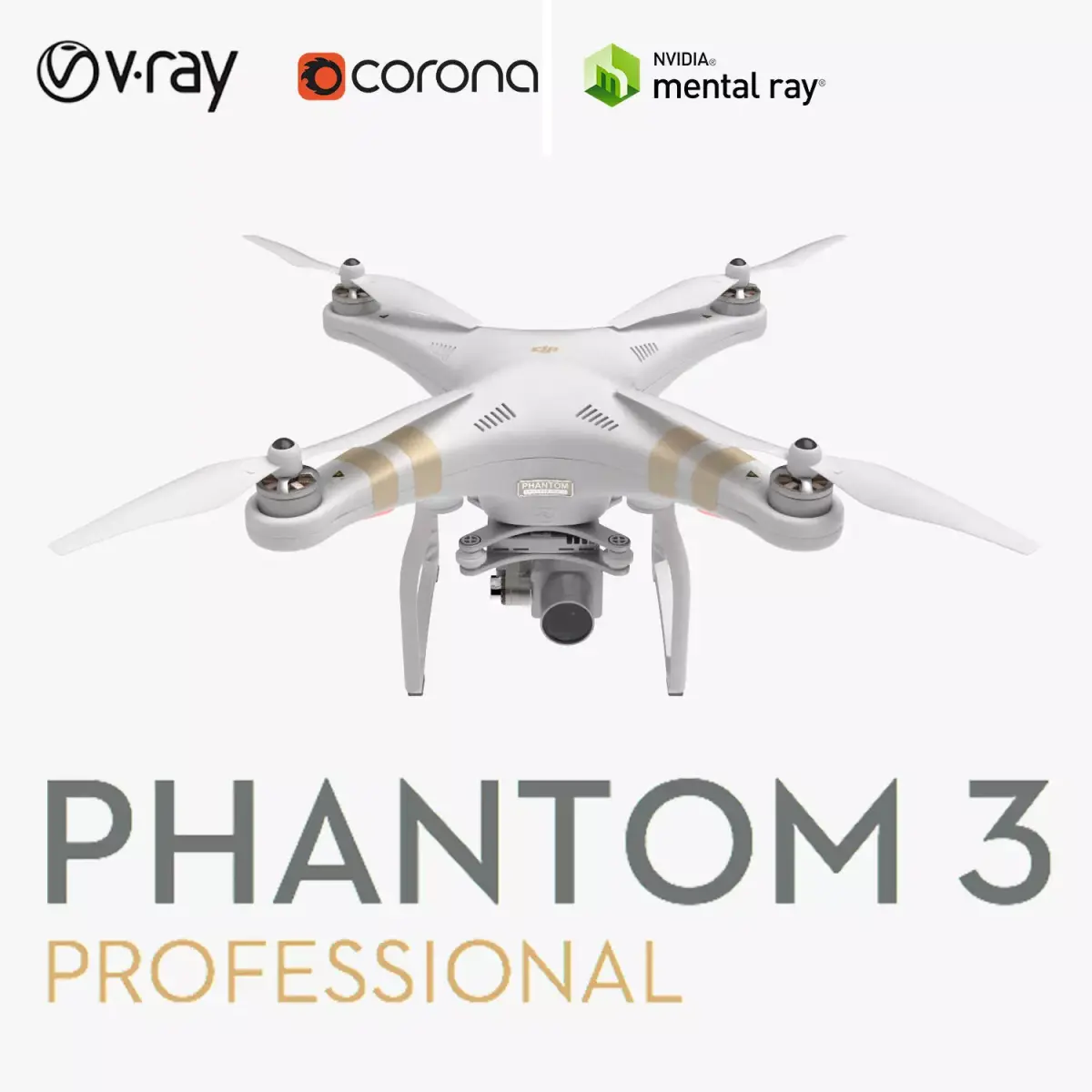  DJI Phantom 3 Professional 3D model