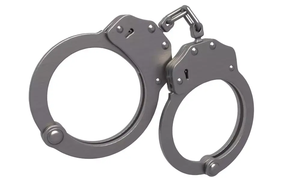 Galls Double Lock Handcuffs 3D model